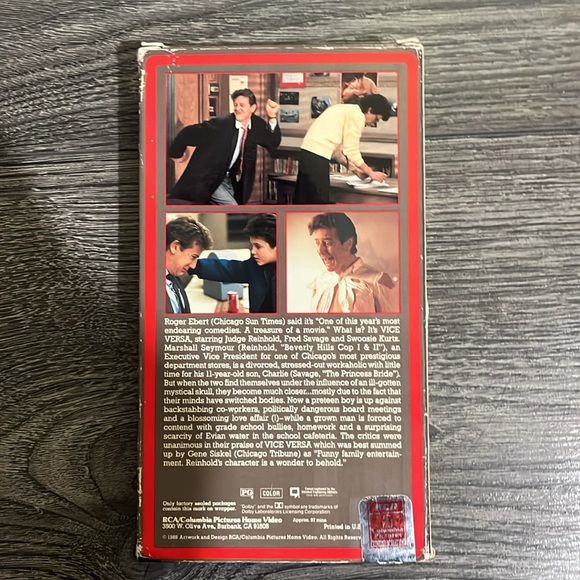 Vice Versa VHS Movie - Picture 2 of 3